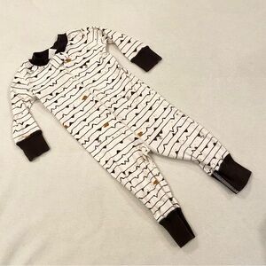 🛑 4/$20 Hanna Andersson 6-9 month Romper Sleeper Pyjamas PJs Baby Boy Zipper